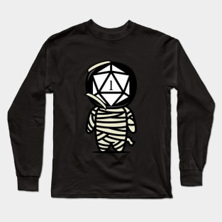 Funny Critical Fail Polyhedral D20 Dice Mummy Long Sleeve T-Shirt